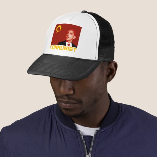 Casquette Anti-Obama : Communiste de Barack Obama (En situation)