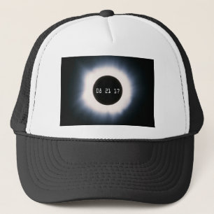 Casquette Août 2017 Total Solar Eclipse in Black and White