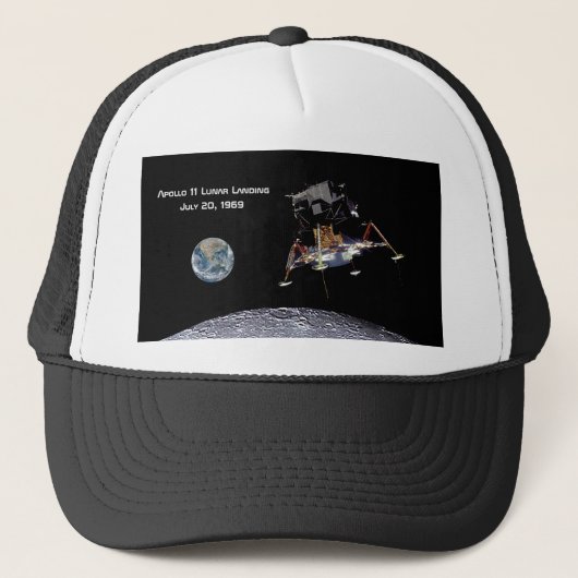 Casquette Apollo 11 Débarquement lunaire (Devant)