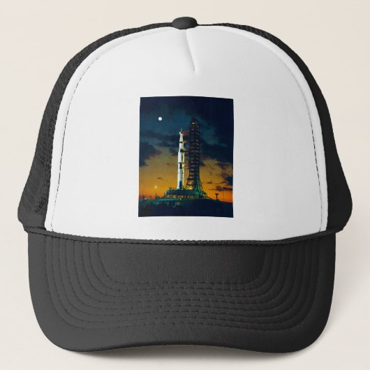 Casquette Apollo 4 Saturn V sur la protection un complexe 39 (Devant)