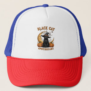 Casquette Apothecaire de chat noir - Lune de cuisine d'Hallo