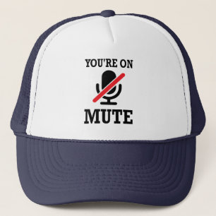 Casquette Appel vidéo, travail à la maison, tu es muet