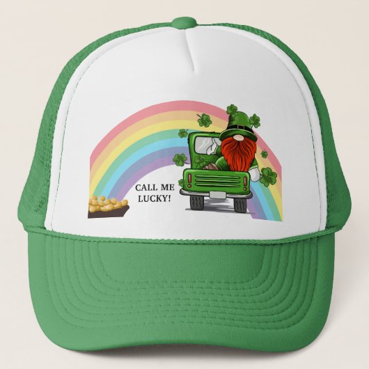 Casquette Appelle-moi Lucky Irish Gnome (Devant)