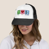 Casquette Appréciations de l'amour pour la paix (En situation)