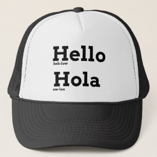 Casquette Apprendre l'anglais et l'espagnol Échange de langu