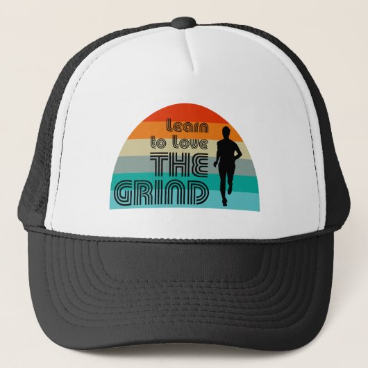 Casquette Apprenez À Aimer Le Grind Running Retro (Devant)
