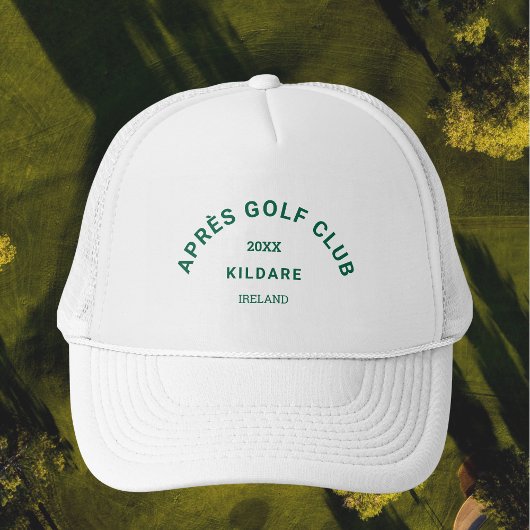 Casquette Après le Golf Club Forêt Vert Golf Social Crest