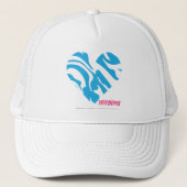 Casquette Aqua 2 de zèbre (Devant)