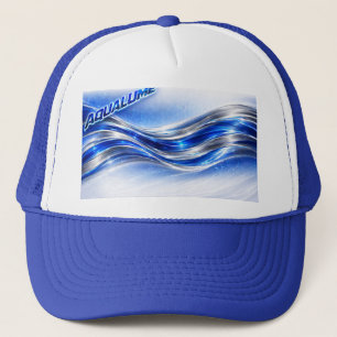 Casquette Aqualume Flow - Tasse Énergie Vague Bleu Argent