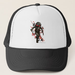 Casquette Aquaman   Black Manta Scattered Typography Graphic
