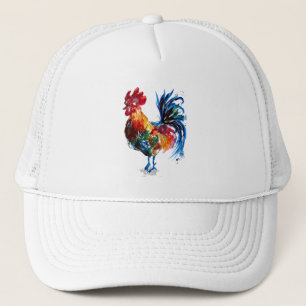 Casquette Aquarelle à grand coq