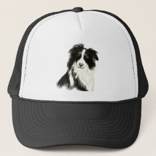 Casquette Aquarelle Bordure Collie Chien Animaux de compagni