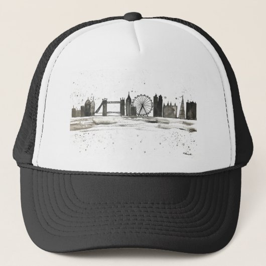 Casquette Aquarelle de Londres (Devant)