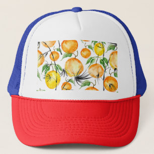 Casquette Aquarelle en bambou : motif sans couture dans la j