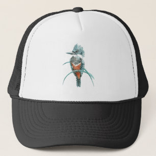 Casquette Aquarelle Kingfisher Bird Logo Art