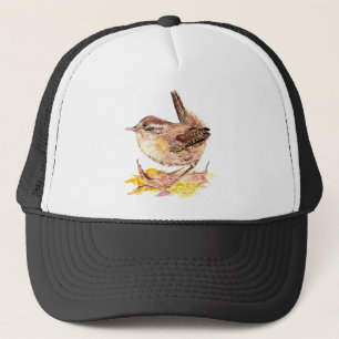 Casquette Aquarelle mignonne Oiseau, Nature, Faune