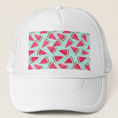 Casquette Aquarelle Pink Green Watermelon Triangles (Devant)
