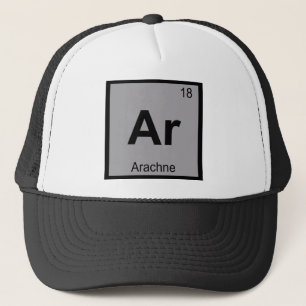 Casquette Ar - Arachné Symbole du tableau périodique de la c