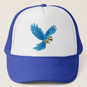 Casquette Ara bleu en vol