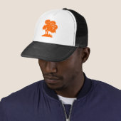 Casquette Arbre à dessin - Orange (En situation)