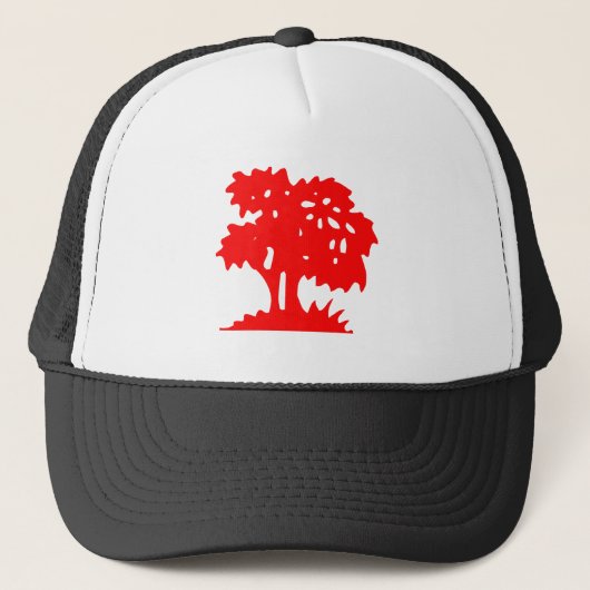 Casquette Arbre à dessin - Rouge (Devant)