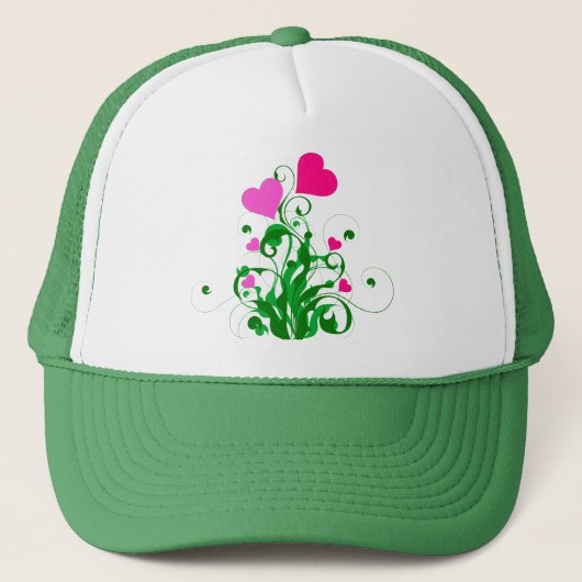 Casquette Arbre Coeurs d'amour (Devant)