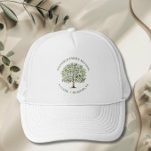 Casquette Arbre d'aquarelle en bois de la Réunion familiale