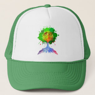 Casquette Arbre d'arc-en-ciel de la vie