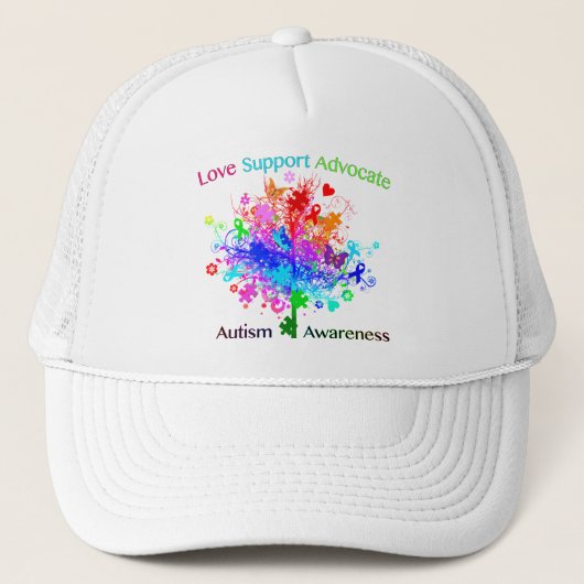Casquette Arbre d'autisme dans le spectre (Devant)