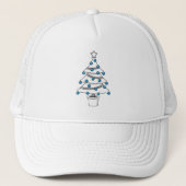 Casquette Arbre de Noël blanc (Devant)