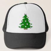 Casquette Arbre de Noël de boule de golf (Devant)