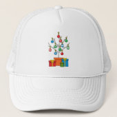 Casquette Arbre de Noël minimal avec présentation (Devant)