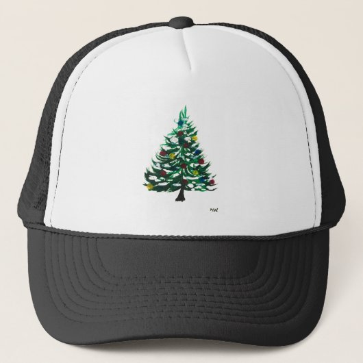 Casquette Arbre de Noël Vintage (Devant)