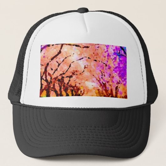 Casquette Arbres de printemps (Devant)