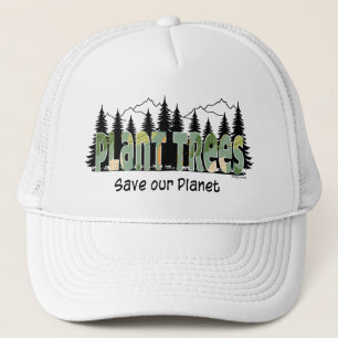Casquette Arbres plantes, Sûr la planète, Cool blanc
