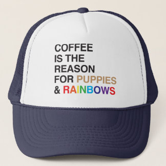 Casquette Arc-en-ciel au café