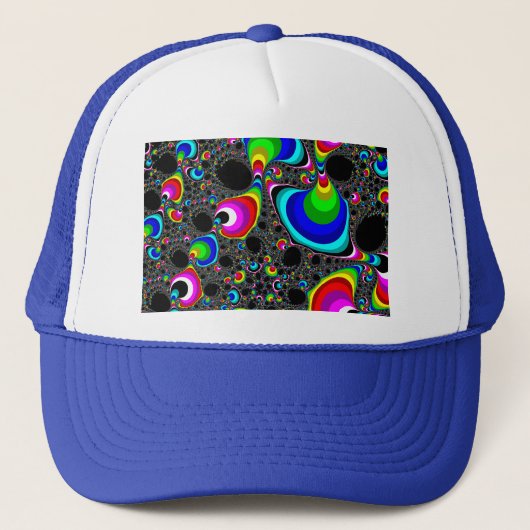 Casquette Arc-en-ciel global - Fractal (Devant)