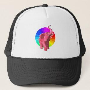 Casquette Arc-en-ciel rose