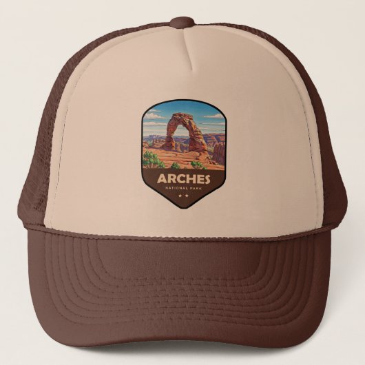 Casquette Arches National Park Utah Shield (Devant)