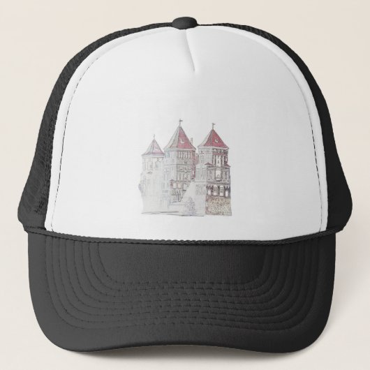 Casquette Architecture du château de Mir en Biélorussie (Devant)