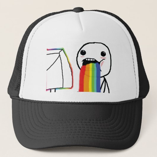 Casquette Arcs-en-ciel vomissants (Devant)