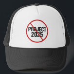 Casquette Arrêter le projet politique anti-Trump 2025<br><div class="desc">Arrêtez le Projet 2025 de se concrétiser en votant contre Trump aux élections de 2024. Votez pour n'importe quel candidat démocrate à la présidence pour empêcher les Républicains d'attaquer notre démocratie en Amérique. Casquette Anti Project 2025 avec une frappe rouge à travers.</div>