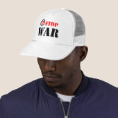 Casquette Arrêter le slogan de guerre (En situation)