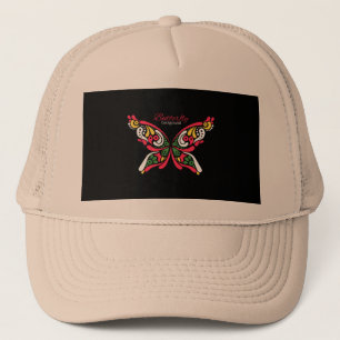 Casquette Arrière - plan avec un beau papillon.