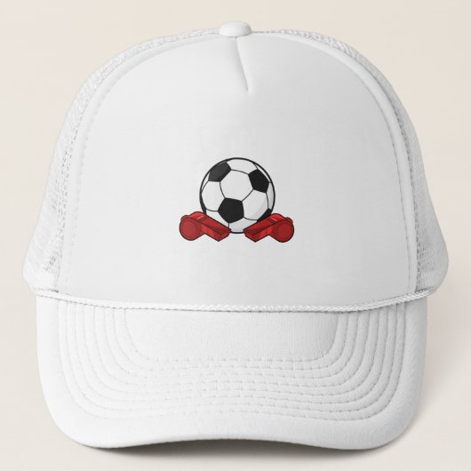 Casquette Arrivée sifflet & balle de football (Devant)