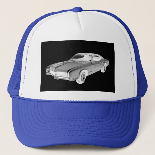 Casquette Art 1967 de bruit noir et blanc de Buick Riviera (Devant)