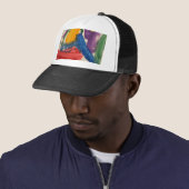 Casquette Art abstrait (En situation)