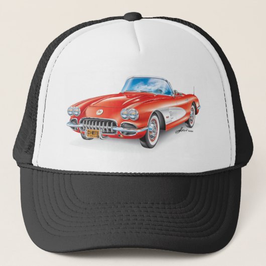 CASQUETTE ART AUTOMOBILE DE VETTE ÉLÉGANT (Devant)