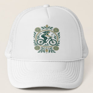 Casquette Art Cycliste Féminin Inspiré par la Nature - Vélo
