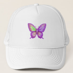 Casquette Art de ballon papillon violet vibrant